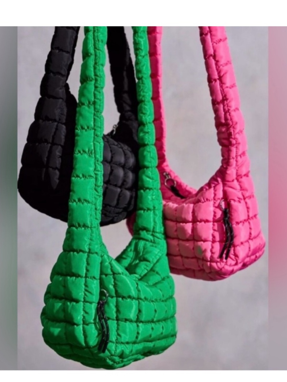 Free People Emerald Quilted Shoulder Bag with Braided Strap - Picture 6 of 6